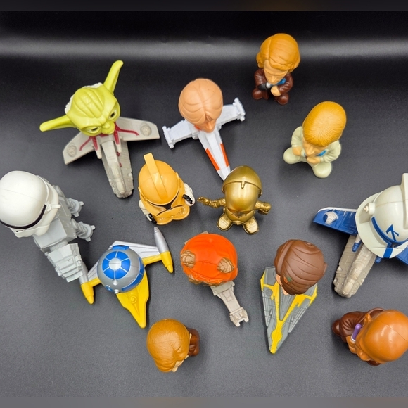 Star Wars McDonald's Toy Action Figurines Lot of 13 Bobble Heads 2006-2008 - Picture 3 of 3